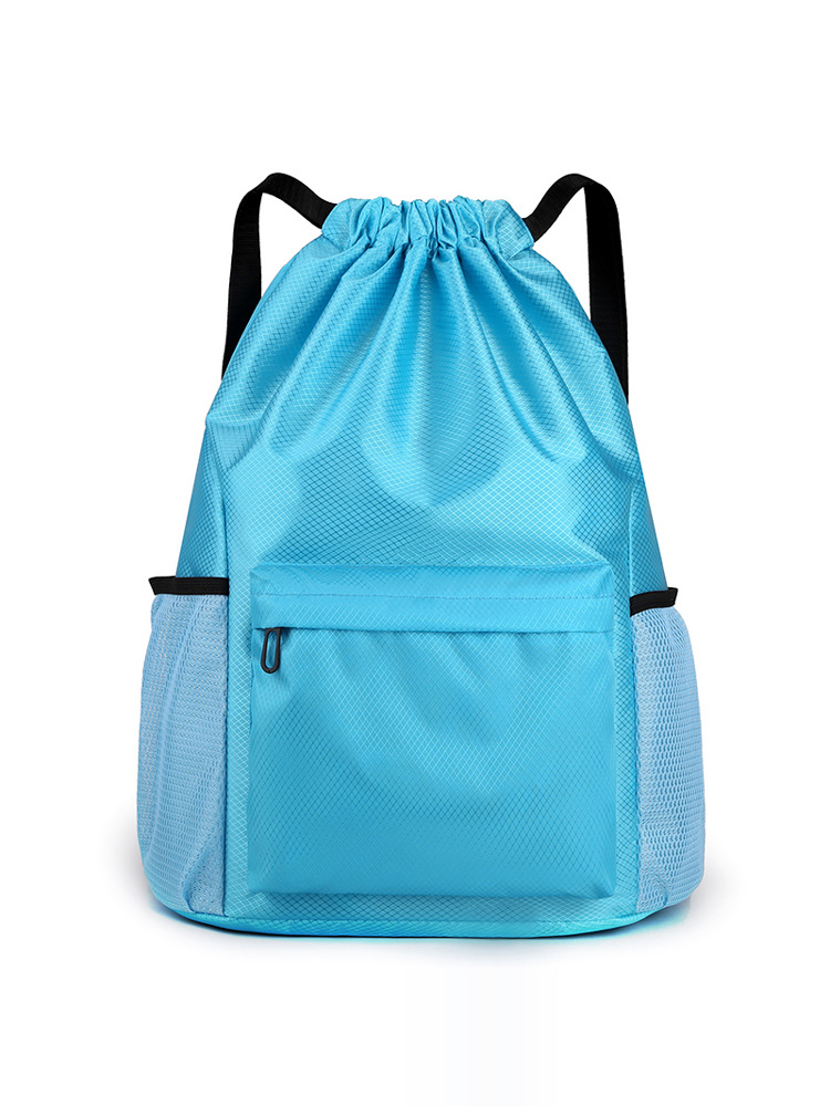 Bolsillo de paquete personalizado mochila de cuerda simple mochila de separación seca y húmeda bolsa deportiva impermeable bolsa de baloncesto de acondicionamiento físico