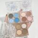 Makeup xixi Sea Dream four-color eye shadow student party Pearl fine flash broken diamond matte earth color eye shadow plate