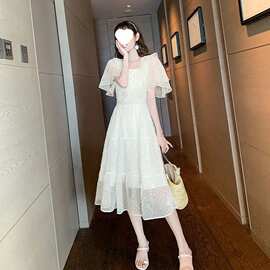 仙女裙雪纺连衣裙女夏2026款小清新淑女裙子网红女学生韩版