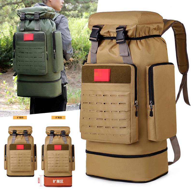 Mochila deportiva al por mayor de comercio exterior, bolsa de montañismo al aire libre de gran capacidad, mochila de senderismo, bolsa de camping de aventura al aire libre