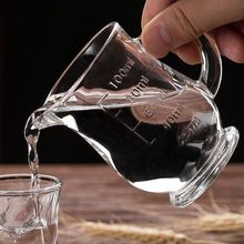 一口小号白酒杯饭店量酒器玻璃小酒盅家用酒具套装二两刻度分