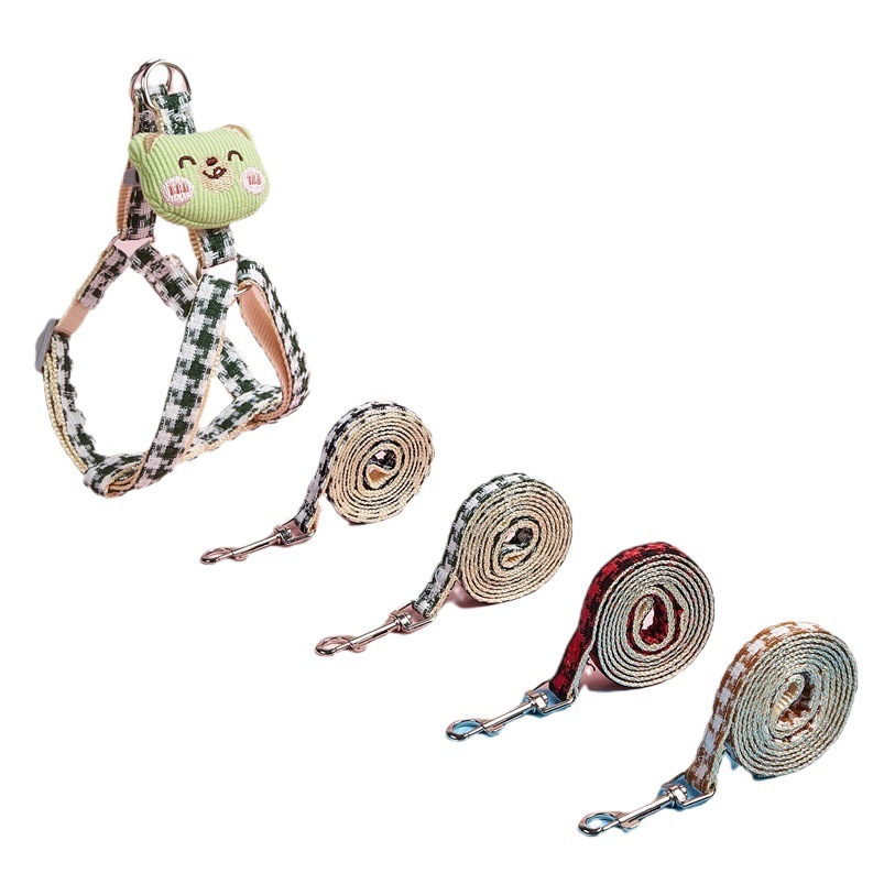 Transfronterizo nuevo oso marioneta correa de mascota traje de peluche ajustable anti-rotura correa de perro al por mayor