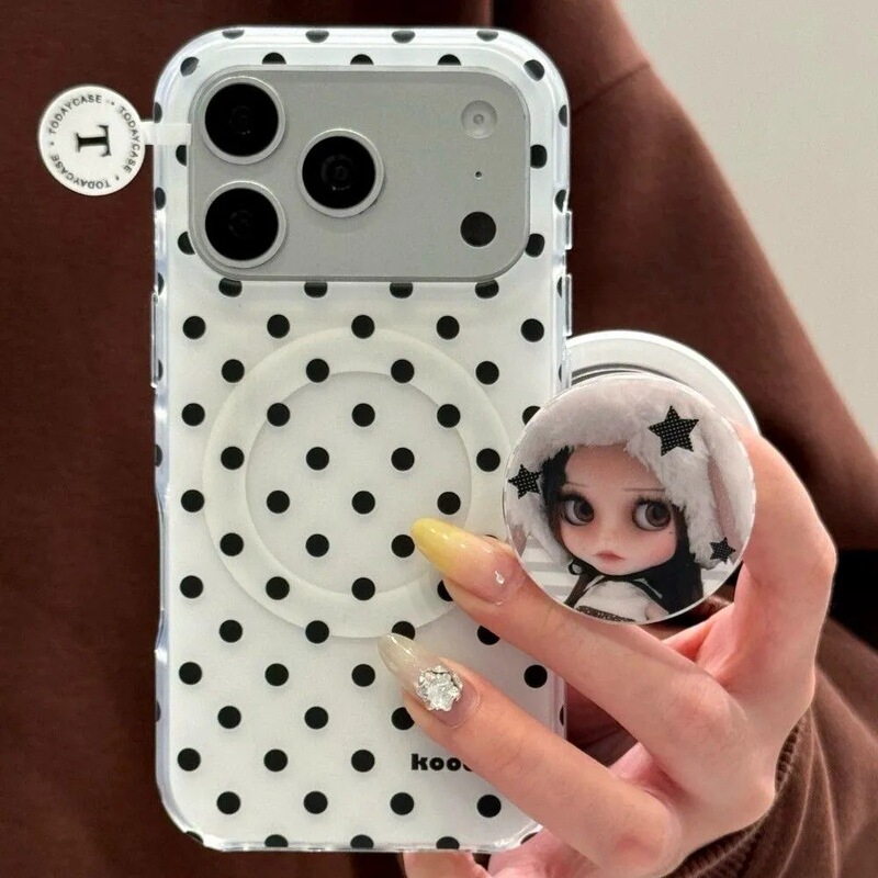 Cartoon case suitable for Samsung s23fe, s25ultra/s24plus, dual-layer magnetic, 3 Apple 17promax Cartoon case suitable for Samsung s23fe, s25ultra/s24plus, dual-layer magnetic, 3 Apple 17promax