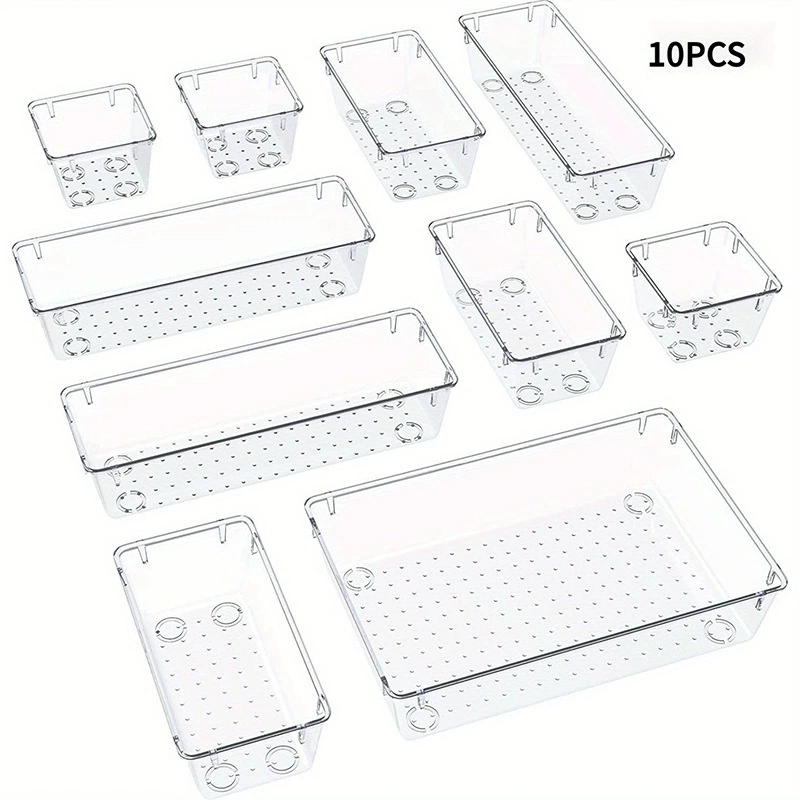 Трансграничный хит продаж, ящик для хранения ящиков, прозрачный точечный пластиковый бытовой ежедневный ящик для хранения ювелирных изделий, классификационная коробка