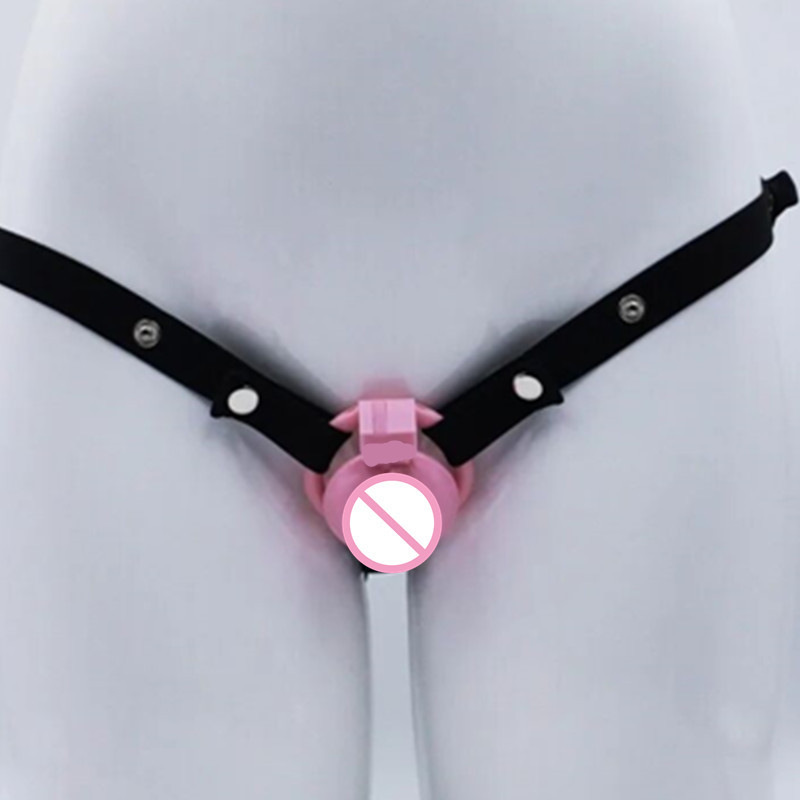 Chastity Lock Auxiliary Strap, Nylon Fixing Belt with Lifting Strap, White — detail image 2