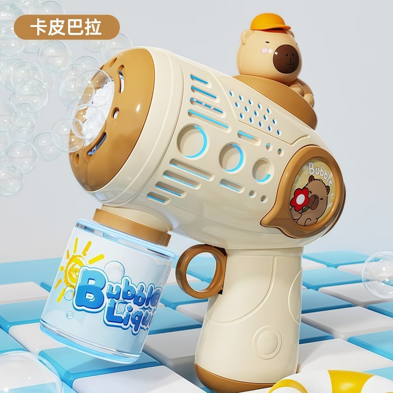新款全自动吹泡泡机手持儿童灯光玩具厂家直销地摊批发网红泡泡枪|undefined