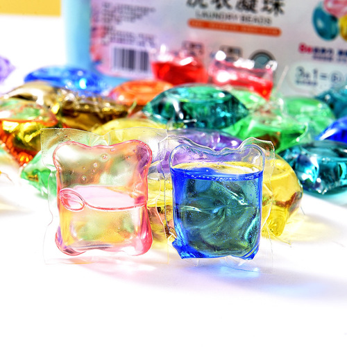 Wholesale laundry pearl manufacturers, three-in-one laundry pearls, long-lasting fragrance, powerful decontamination, concentrated bagged laundry detergent
