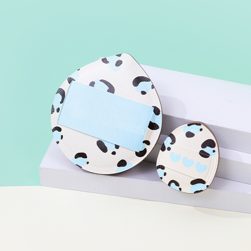 Fábrica personalizada de polvo de dedo de algodón no comer polvo espesar gota de maquillaje esponja almohadilla de aire polvo al por mayor