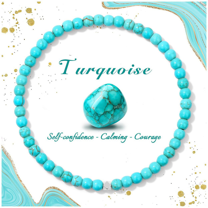 Natural Crystal Bracelet Motivational Gift Stainless Steel Beaded Stretch Rope Bracelet 4mm Crystal Chalcedony Beaded Bracelet