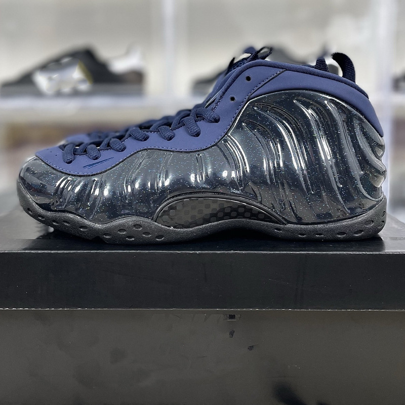 ピュアオリジナル Foamposite One ハーダウェイ シグネチャー スプレー フォーム ミッドトップ スポーツ バスケットボール シューズ ピュア ホワイト アイス ブルー ギャラクシー スプレー|undefined