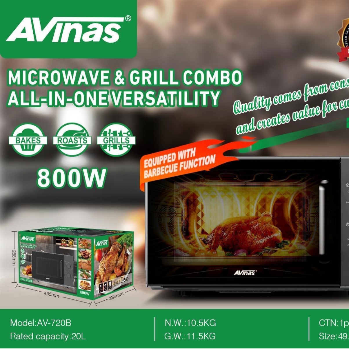 Av-720B Eu Microwave Oven 1Pcs/Ctn 0.055Cbm