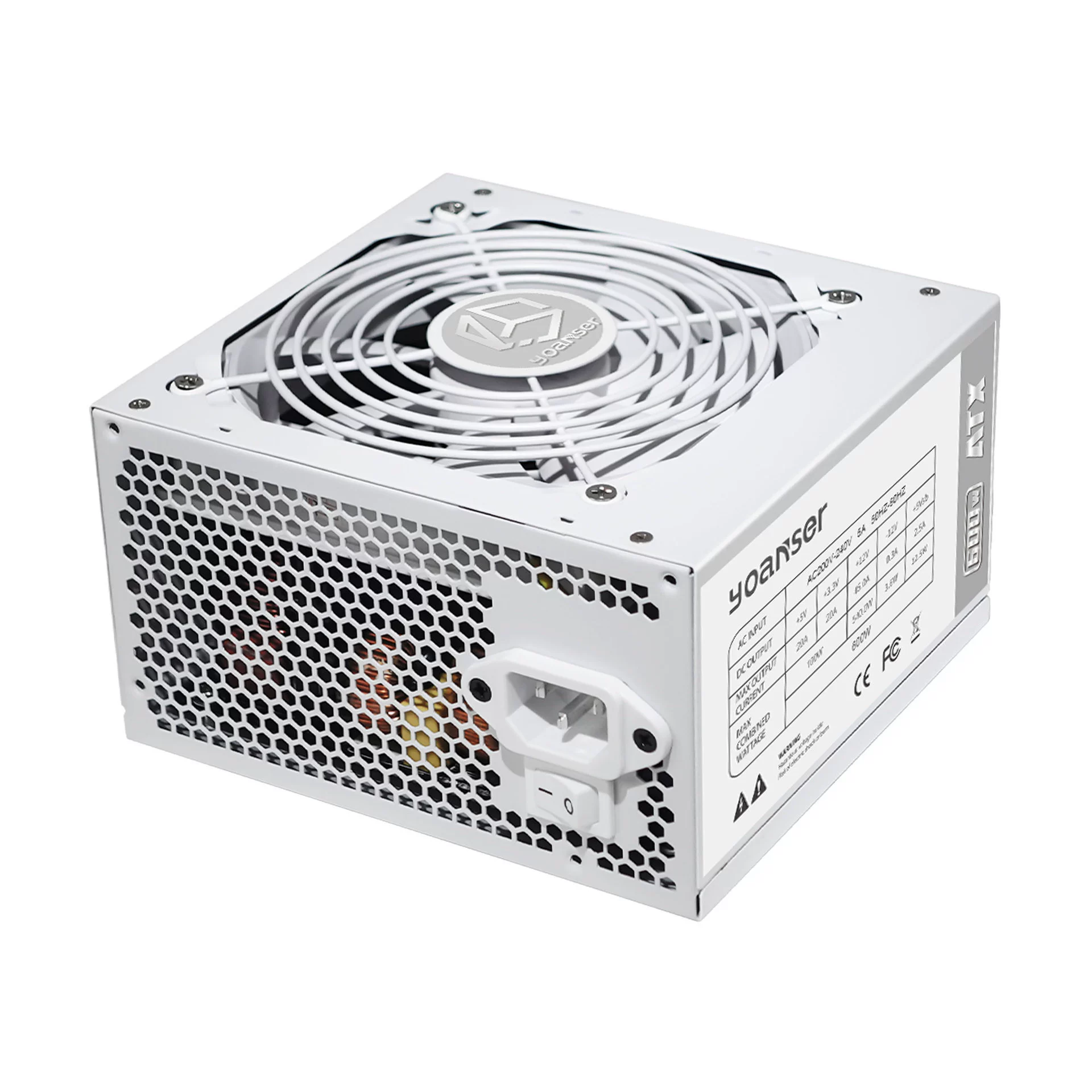 ATX 600W 80Plus Gold Full Modular Power Supply600W белый корпус