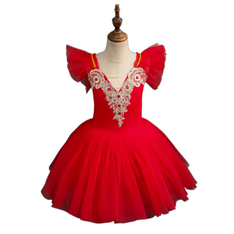 Girls blue pink white yellow long length ballet dance dress modern