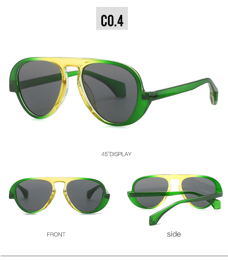 Ac, UV400 Protection Lens Material toad glasses Glasses Style IG Style Gradient Color Leopard Ac UV400 Protection Toad Glasses Full Frame Women's Sunglasses