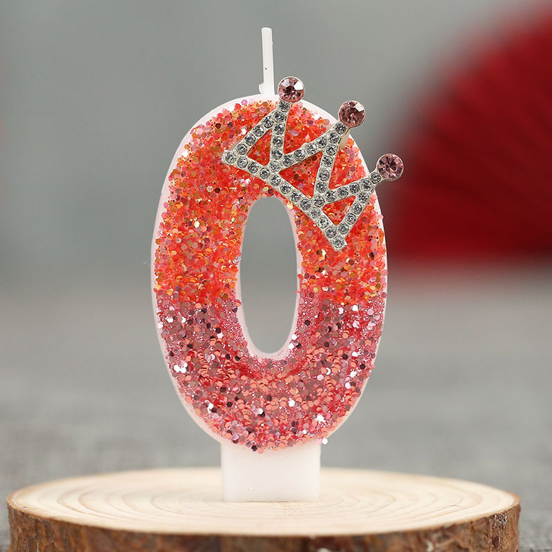 Velas de cumpleaños numéricas creativas con corona, decoración para pasteles – Producto caliente en Temu