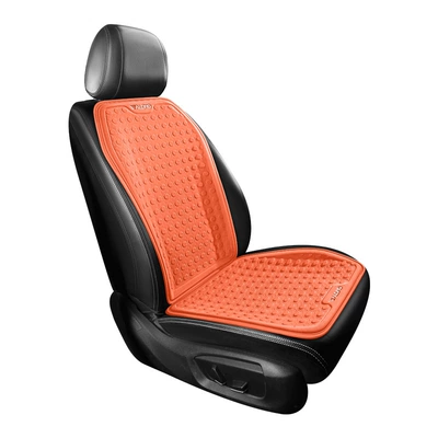 Breathable Silicone Cooling Car Seat – Cool pad - wyl-005-gel-front-single-seat-front-single-seat-vibrant-orange