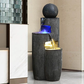 流水摆件;树脂工艺品;风水球