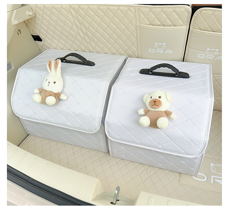 Car Storage Box storage bag car trunk storage box storage box cute multifunctional sundries box for women