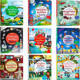 Usborne lift-the-flap Question and Answer English children's flip book