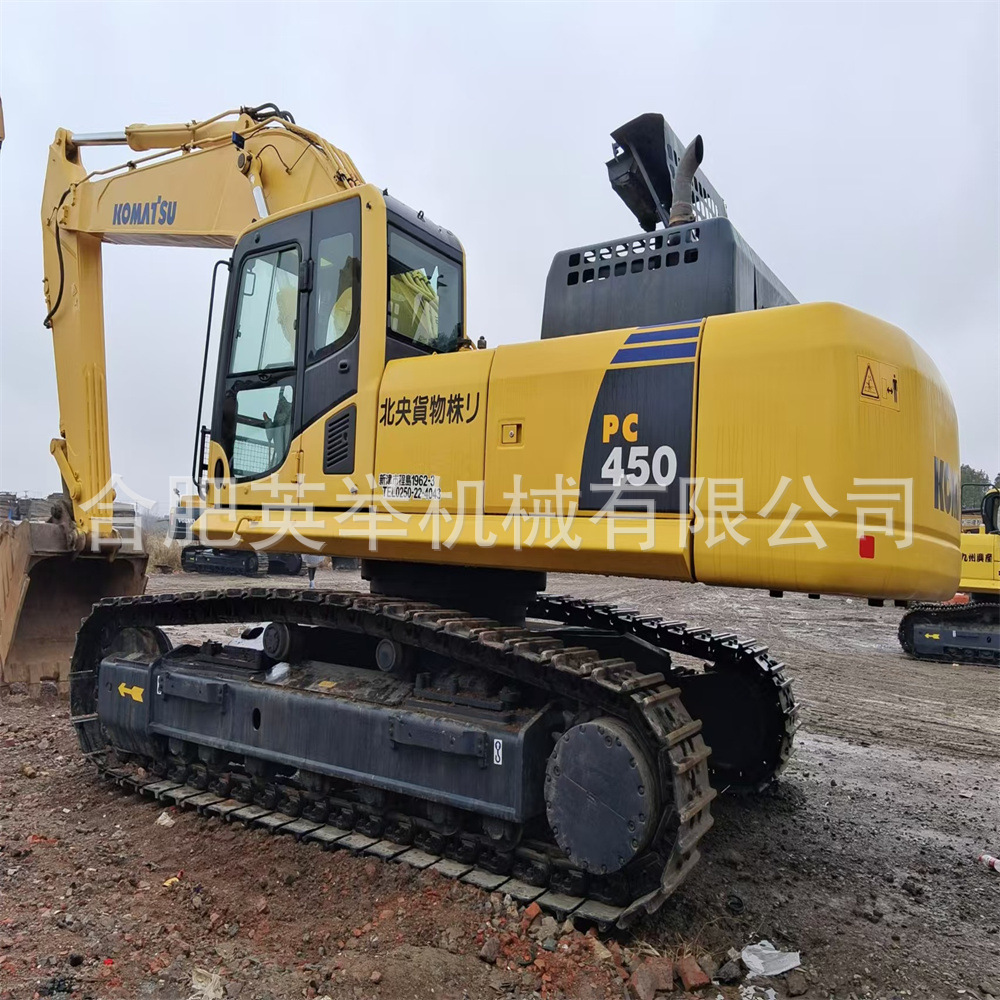 Comerciantes poderosos venta directa transfronteriza Komatsu PC450 excavadora de segunda mano 350 máquina de gancho noventa por ciento nuevo proyecto a gran escala