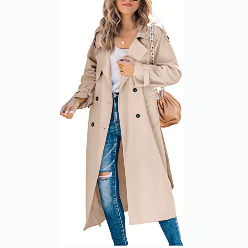 Dames winter trenchcoat modieuze lange vestjas voor dames_voghion.com