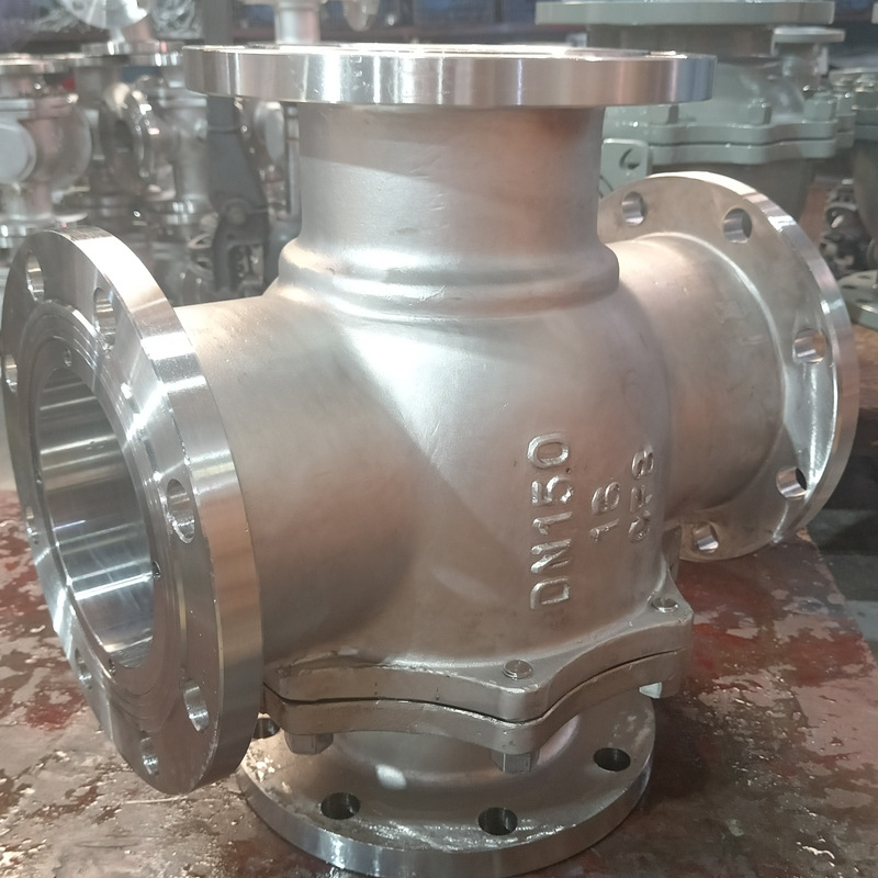 Q46F-16P ����ַ�����ͨ�� ȫ304DN15-300 4 way ball valve