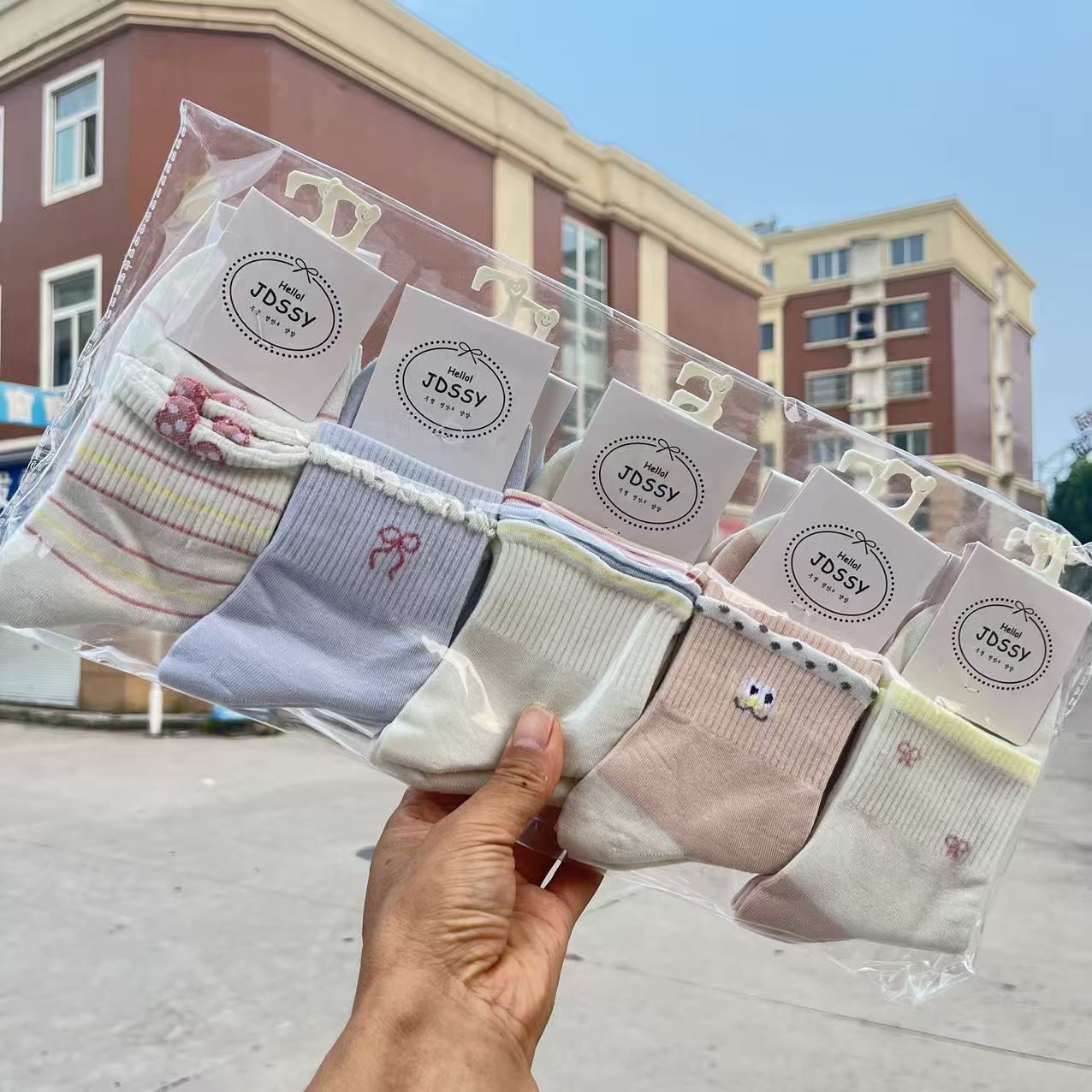舒思雅格雷灰新款小清新套系  秋冬女式精梳棉中高腰学运动吸汗棉