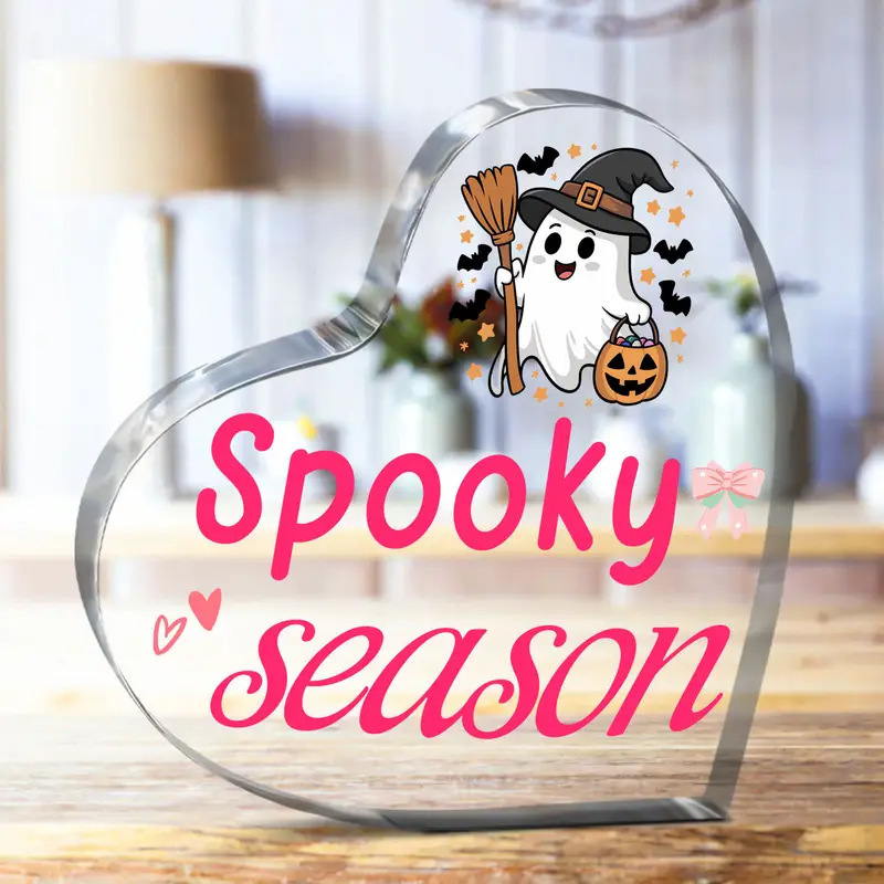 家族、友人、同僚へのハロウィーンギフトとして、新しいハロウィーンのハート型アクリル装飾品を越境で購入できます。|undefined
