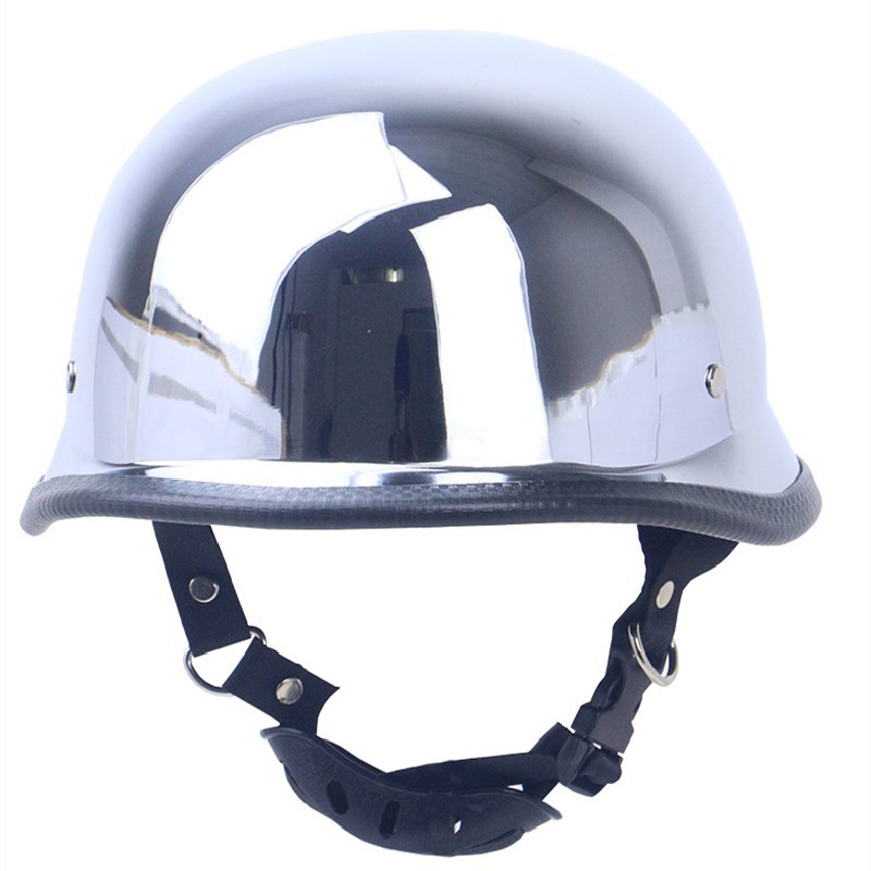 Galwanizowany srebrny hełm Gogle Kask retro Lustrzany hełm M35_voghion.com