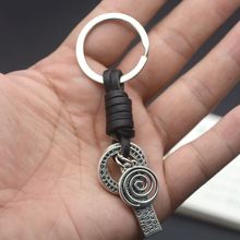 厂家手工编织钥匙扣配件 复古百搭型皮绳钥匙扣半成品DIY吊饰配件