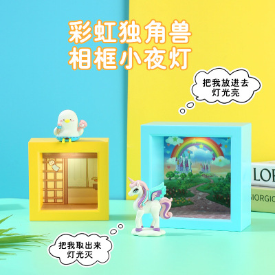 Handmade night light 3d gift desktop bedroom Bedside Decoration Eye protection Cartoon Girlfriend modern Simplicity gift