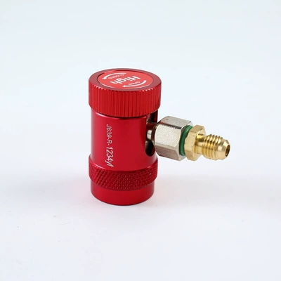 US-regulated quick R1234yf refrigerant connector Land Rover Range Rover Evoque Jaguar Bentley Special Air Conditioning Fluoride (Automotive air conditioning) - alloy-red-high-pressure