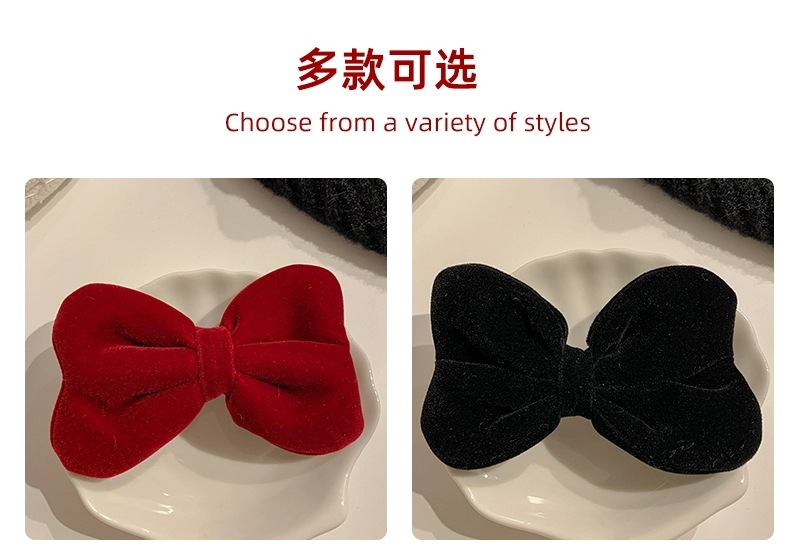 Children's Red Bow Hair Clip