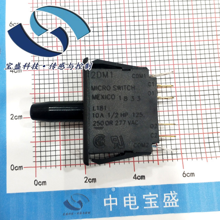 2DM1 honeywell霍尼韦尔微动开关DPDT常开常闭10A 277VAC弹头柱塞