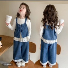 女童套装秋款2025新款小女孩春秋季衣服儿童巨好看洋气时髦三件套