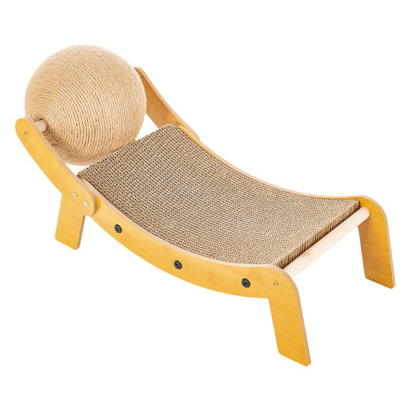 Reclinable para mascotas gato rascarse tablero gato moliendo garra de gato rascarse poste gato rascarse bola resistente al desgaste rascarse tablero gato juguete transfronterizo al por mayor