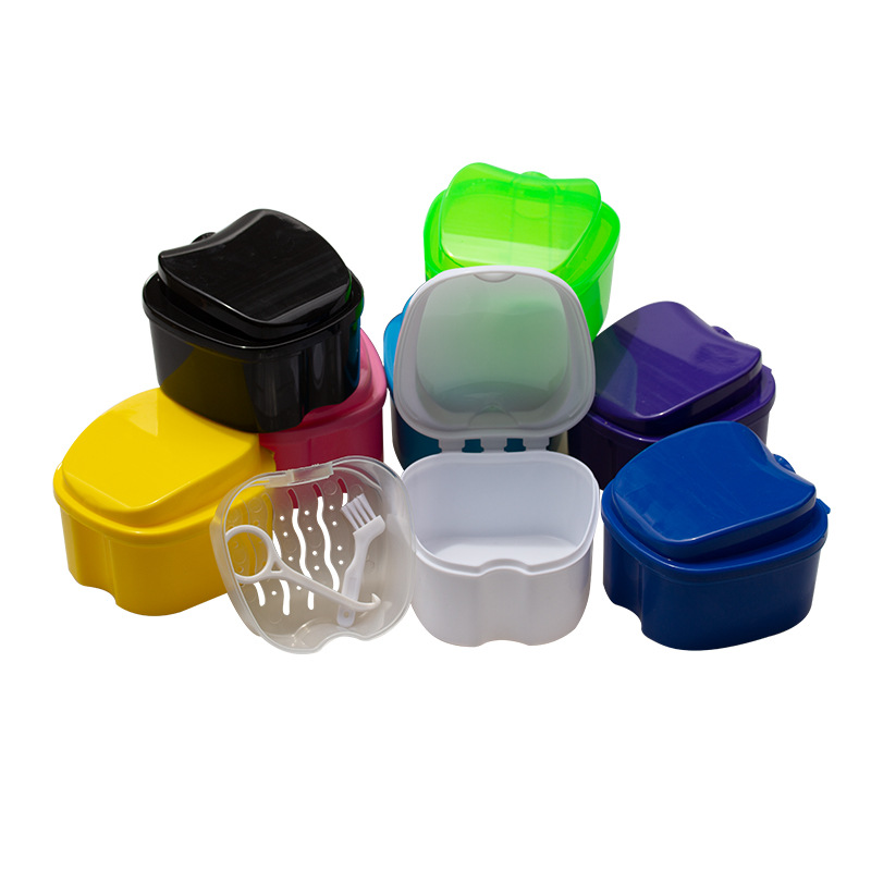 Caja de retención de dientes dentales, caja de retención de brackets, caja de cepillo, caja de fijación de dientes ortodónticos, caja de colocación, caja de dientes de manzana
