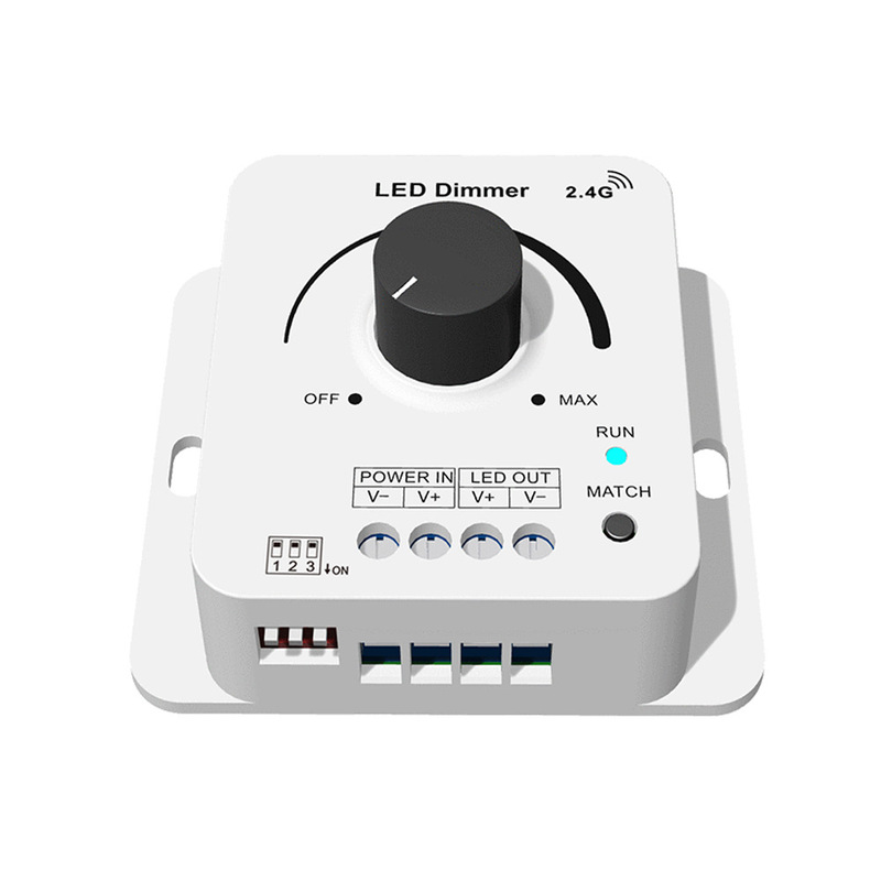 V1-KS DC12-48V Knob Dimming LED Controller Slow On Slow Off PWM Frequency Optional Certification Guaranteed for 5 Years