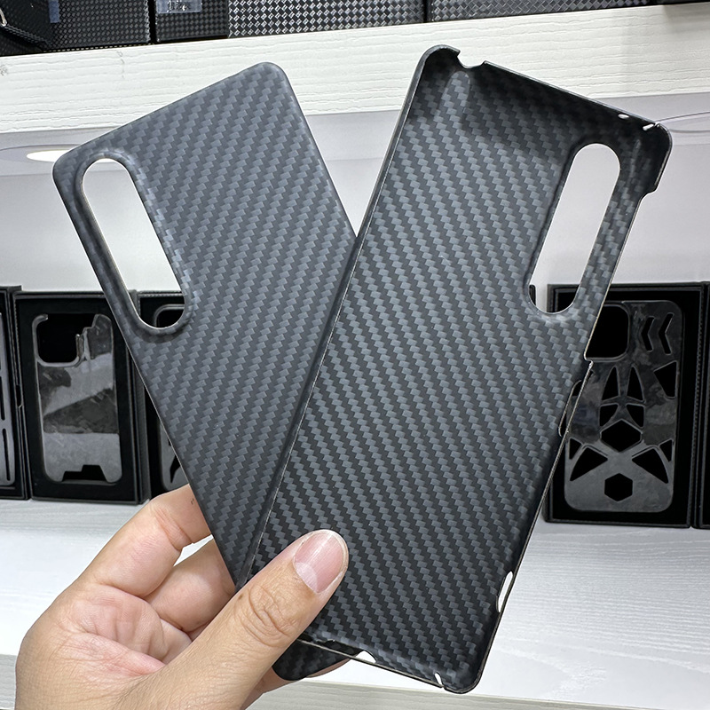Suitable for Sony Xperia 1V Kevlar Fiber Phone Case Matte Matte Black Lightweight Drop-Resistant Business