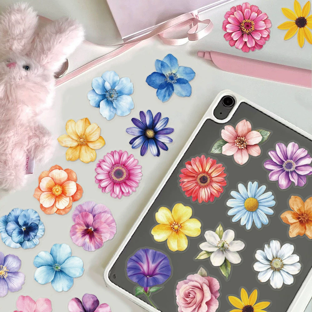 Watercolour, table laptop, waterproof sticker, stickers, material