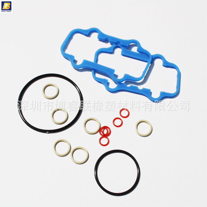 导电橡胶 铝银导电密封件 导电O型圈 蓝色硅胶防水密封衬垫