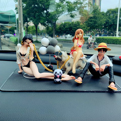 Car ornaments Luffy car accessories beautiful girl car interior decoration ornaments bully dog ​​car center console figure male