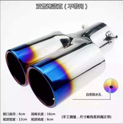 Universal Stainless Steel Dual-Tube Exhaust pipe