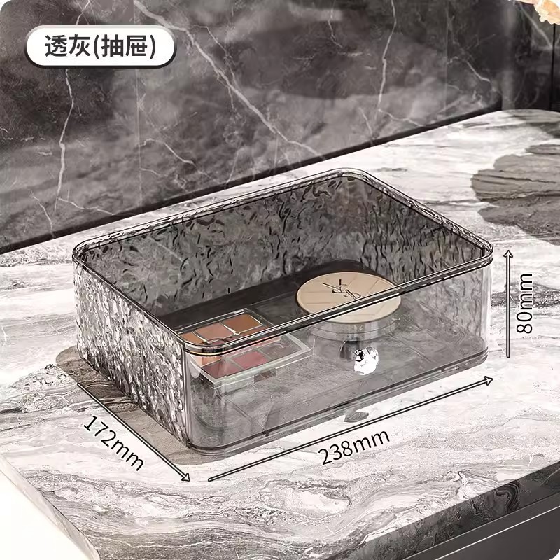 化粧品収納ボックス防塵透明デスクトップドレッシングテーブル口紅スキンケア製品収納ラック|undefined