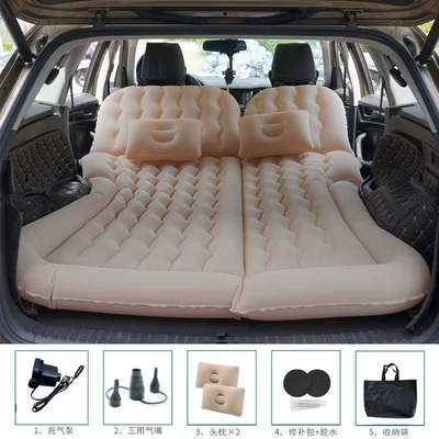 Vehicle-mounted inflatable bed: Sleeping Device Foldable Travel Bed - suv175-trunk-rear-seat-without-pier-headrest-electric-pump