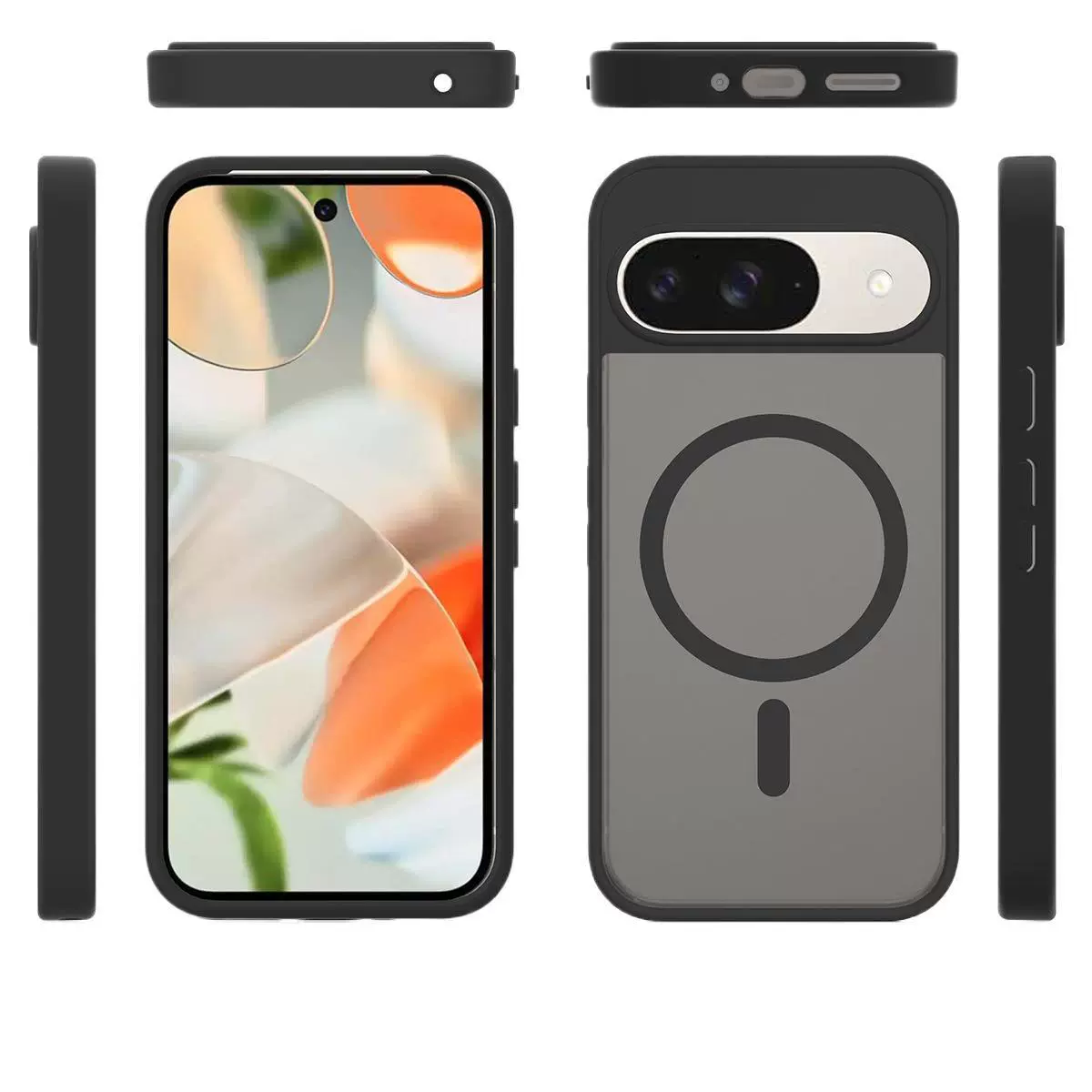 Подходит для Google Pixel10Pro серебряная защита магнитный snap-чехол Pixel9 ощущение кожи Pixel9A защита от падения