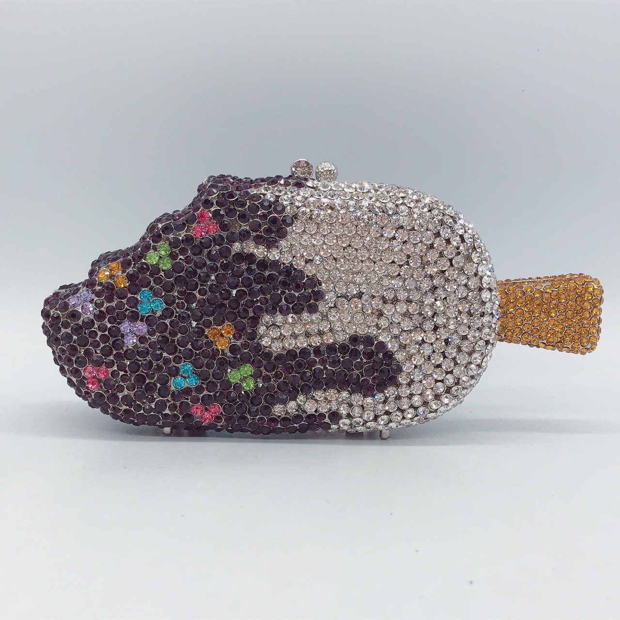 Popsic bolsa de helado helado con diamantes bolsas de cena con diamantes preciosos bolsas de mano de banquete europeas y americanas