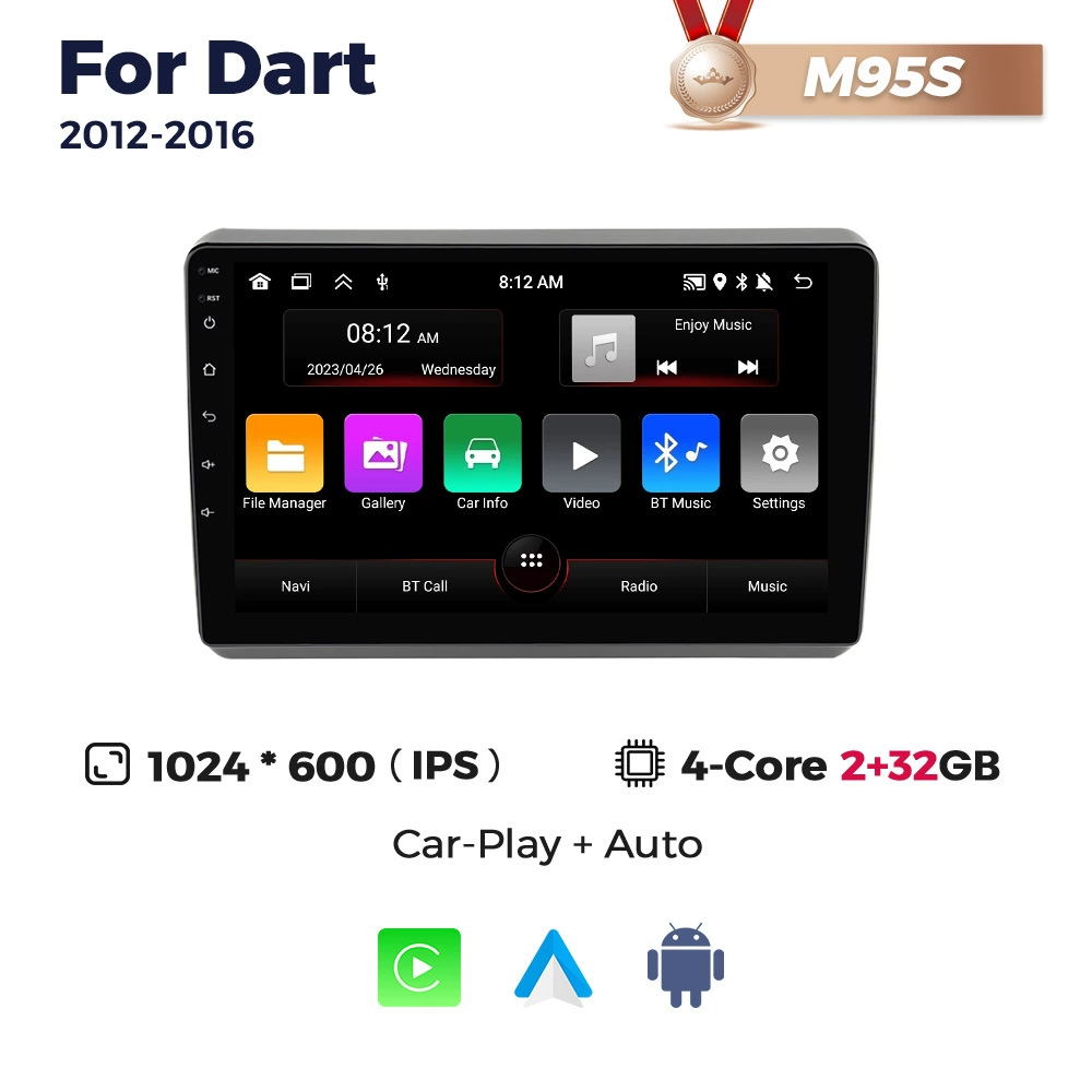 Suitable for DODGE DART 2012-2016 Daqidat car carplay Android smart navigator