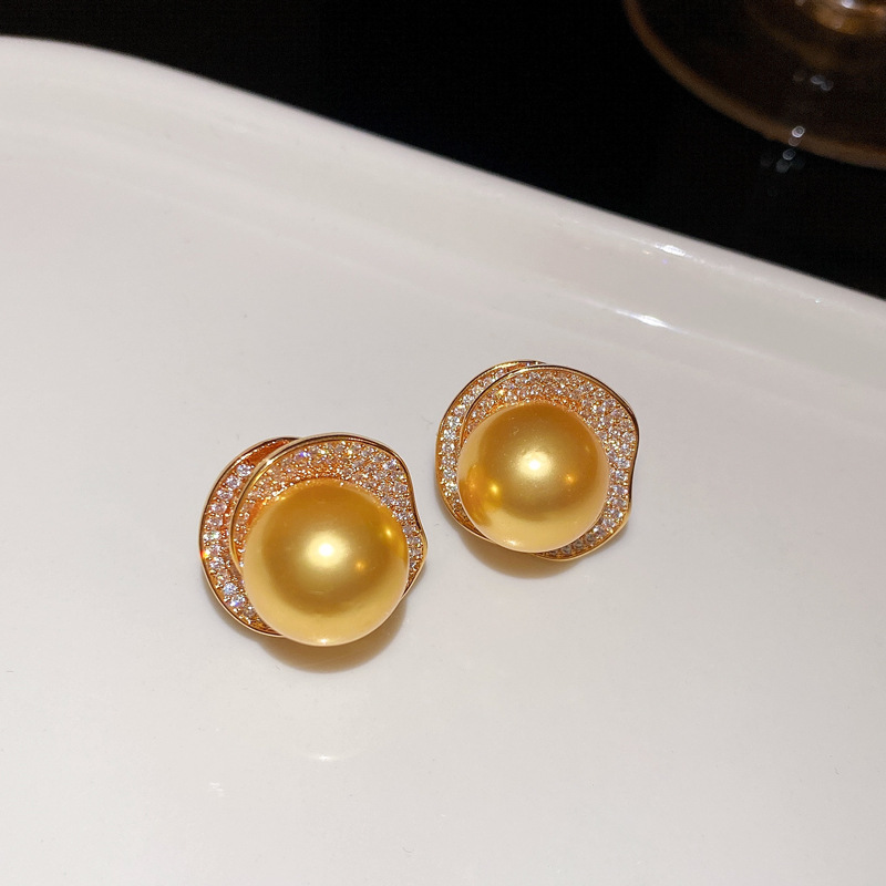 Flor de circón medieval, collar de perlas, aretes, conjunto de anillos, cadena de clavícula de todo fósforo de moda, joyería de lujo de alta gama ligera