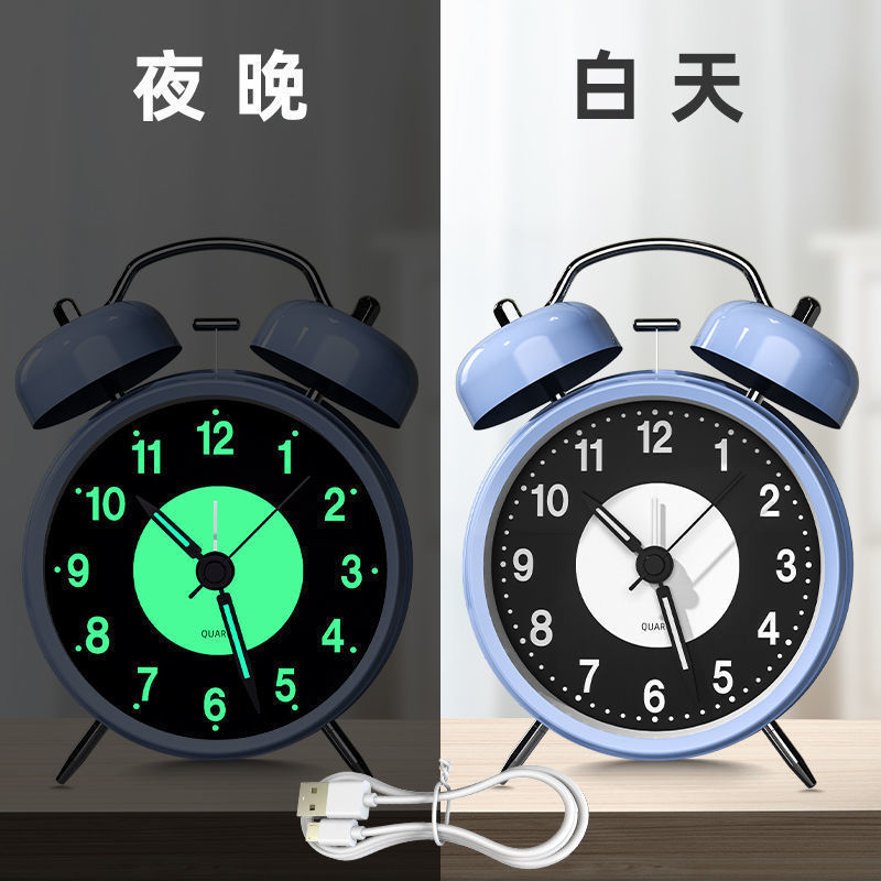 2025 nuevo reloj de despertador mecánico estudiantes de secundaria y secundaria ancianos despierta carga pequeña alarma